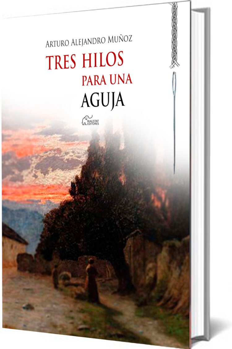 book portada tres hilos para una aguja