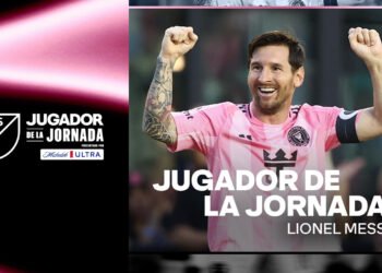 Lionel Messi, delantero de Inter Miami CF, es nombrado Jugador de la Jornada 17 de la MLS presentado por Michelob Ultra