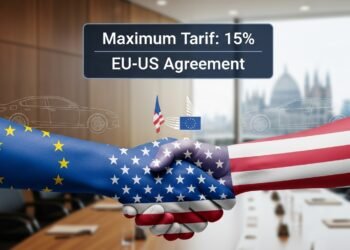 🚘🇪🇺🤝 Acuerdo entre la UE y EE.UU. fija arancel máximo del 15 % para los automóviles