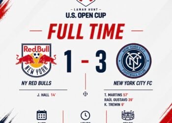 NYCFC SILENCIA A RBNY Y SE METE EN CUARTOS CON UN TRIUNFO BRUTAL EN LA US OPEN CUP